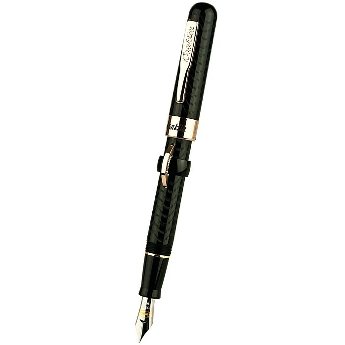 Conklin® Mark Twain Crescent Fountain Pen With Rose Gold Trim, Fine Nib, Black (CK71137) 5 Conklin® Mark Twain Crescent Fountain Pen With Rose Gold Trim, Fine Nib, Black (CK71137) - Image 3
