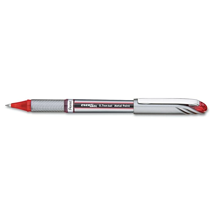 Pentel Energel NV Liquid Gel Pen, Medium Point, Red Ink (BL27-BX) 4 Pentel Energel NV Liquid Gel Pen, Medium Point, Red Ink (BL27-BX) - Image 2