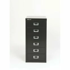 Bisley® 6-Drawer Steel Vertical File Cabinet, Black, Letter/A4 (MD6-BK) 10 Bisley® 6-Drawer Steel Vertical File Cabinet, Black, Letter/A4 (MD6-BK) -STAPLES Sales m000074164 sc7