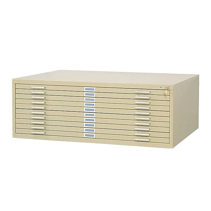 Safco® Graphic Arts 10-Drawer Steel Flat File For 30" X 42" Documents, Tropic Sand 3 Safco® Graphic Arts 10-Drawer Steel Flat File For 30" X 42" Documents, Tropic Sand
