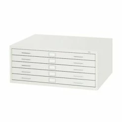 Safco® Graphic Arts 5-Drawer Steel Flat File For 24" X 36" Documents, White