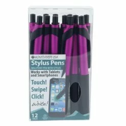 Monteverde® S-106 Clip Action One-Touch Ballpoint Pen With Front Stylus, 12/Pack, Magenta 5 Monteverde® S-106 Clip Action One-Touch Ballpoint Pen With Front Stylus, 12/Pack, Magenta -STAPLES Sales m000102897 sc7