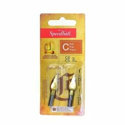 Speedball Flat Pen Nibs C-4, C-5 Pack Of 2 [Pack Of 6]