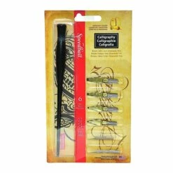 Speedball Flat Pen Nibs, Assorted, 4/Set, 2/Pack (39540-PK2)
