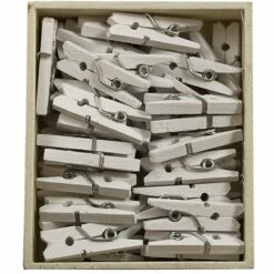JAM Paper® Wood Clip Clothespins, Small 7/8 Inch, White Clothes Pins, 50/Pack (2230717360) 7 JAM Paper® Wood Clip Clothespins, Small 7/8 Inch, White Clothes Pins, 50/Pack (2230717360) -STAPLES Sales m002637266 sc7