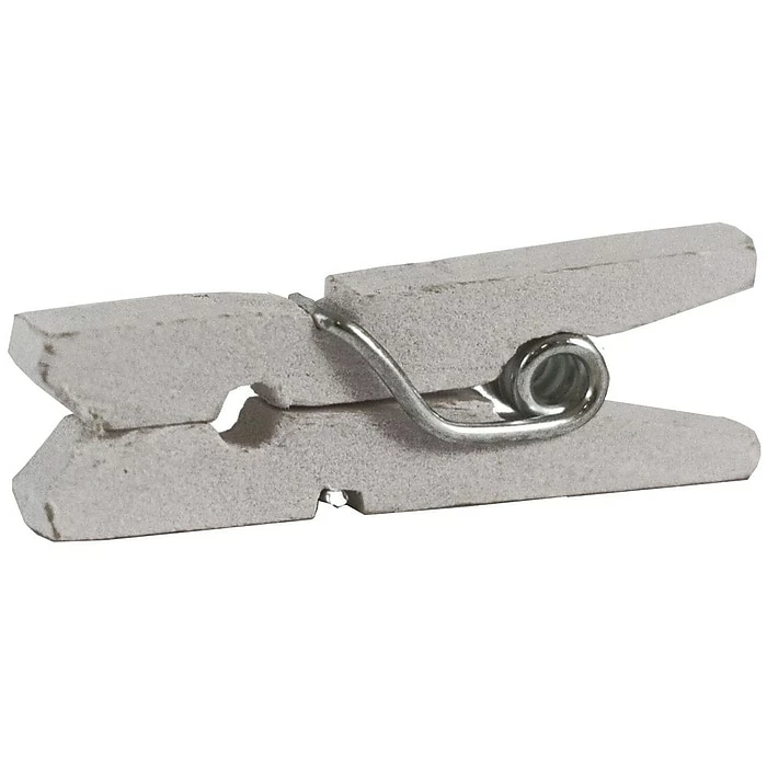 JAM Paper® Wood Clip Clothespins, Small 7/8 Inch, White Clothes Pins, 50/Pack (2230717360) 5 JAM Paper® Wood Clip Clothespins, Small 7/8 Inch, White Clothes Pins, 50/Pack (2230717360) - Image 3