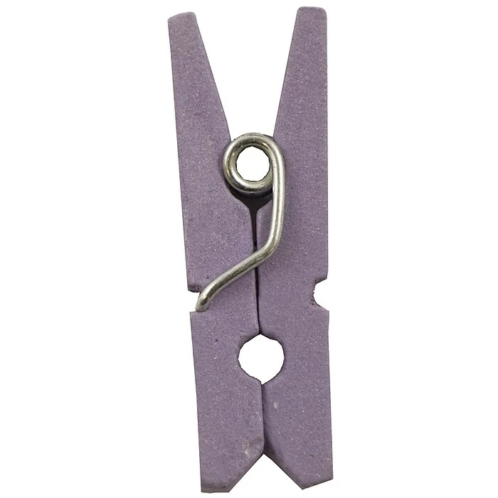 JAM Paper® Wood Clip Clothespins, Small 7/8 Inch, Lavender Purple Clothes Pins, 50/Pack (2230719107) 6 JAM Paper® Wood Clip Clothespins, Small 7/8 Inch, Lavender Purple Clothes Pins, 50/Pack (2230719107) - Image 4