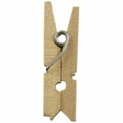 JAM Paper® Wood Clip Clothespins, Small 7/8 Inch, Natural Brown Clothes Pins, 50/Pack (3230717359) -STAPLES Sales m002637318 sc7