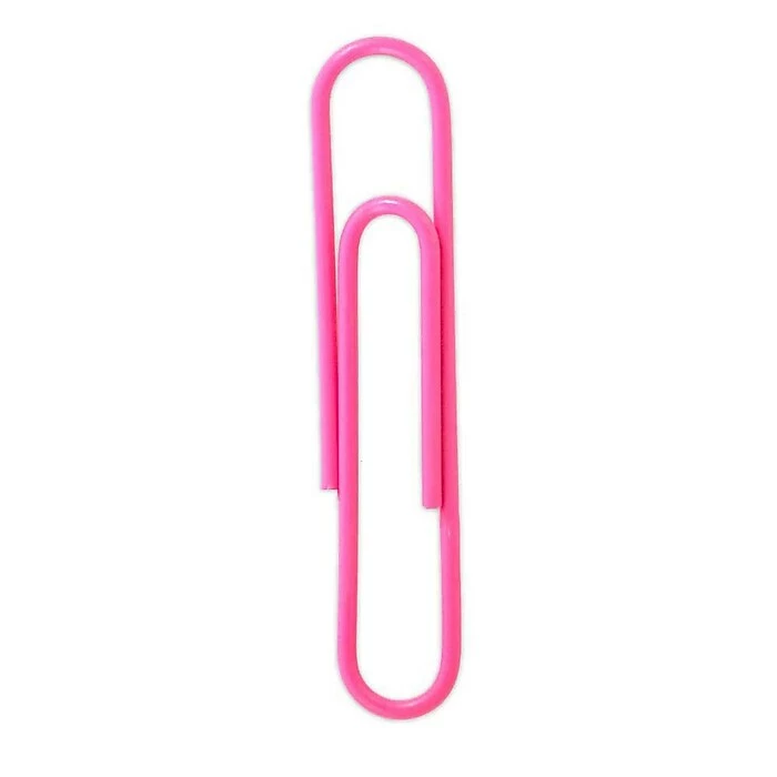 JAM Paper Jumbo Paper Clips, Pink, 75/Pack (42186873) 5 JAM Paper Jumbo Paper Clips, Pink, 75/Pack (42186873) - Image 3