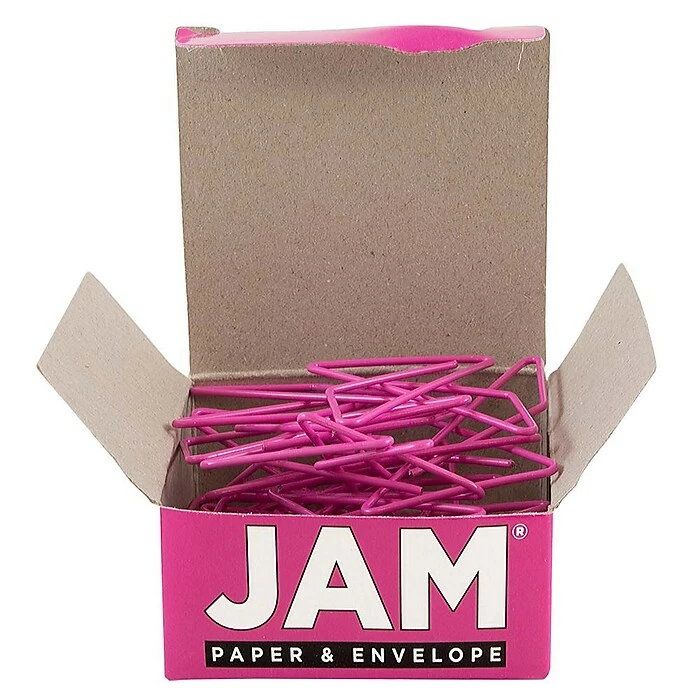JAM Paper® Colorful Butterfly Paper Clips, Pink Paperclips, 15/Pack (332BYFU) 4 JAM Paper® Colorful Butterfly Paper Clips, Pink Paperclips, 15/Pack (332BYFU) - Image 2