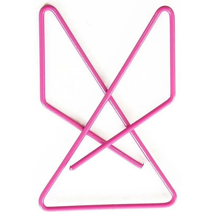 JAM Paper® Colorful Butterfly Paper Clips, Pink Paperclips, 15/Pack (332BYFU) 6 JAM Paper® Colorful Butterfly Paper Clips, Pink Paperclips, 15/Pack (332BYFU) - Image 4
