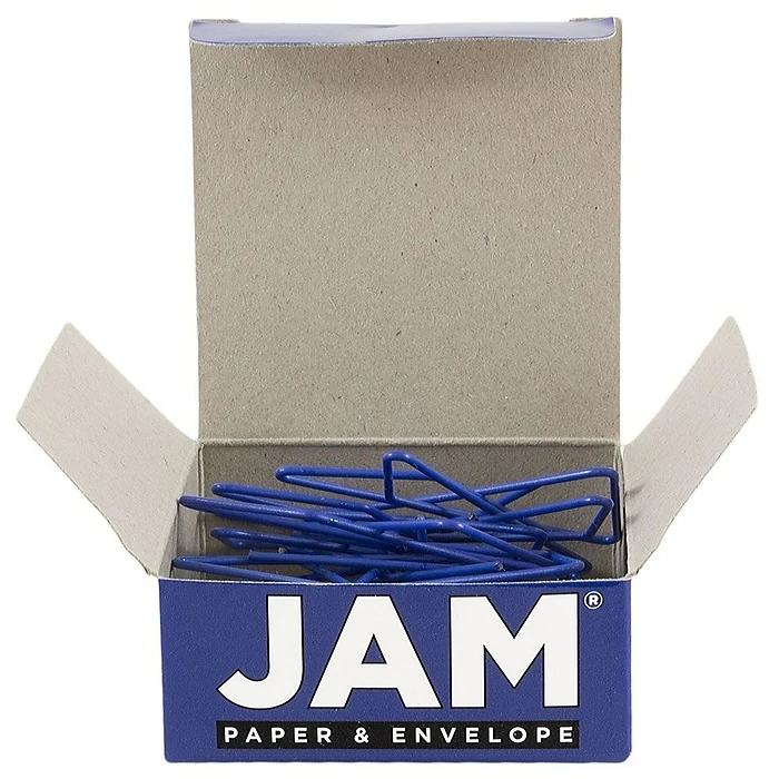 JAM Paper® Colorful Butterfly Paper Clips, Dark Blue Paperclips, 15/Pack (332BYBU) 4 JAM Paper® Colorful Butterfly Paper Clips, Dark Blue Paperclips, 15/Pack (332BYBU) - Image 2