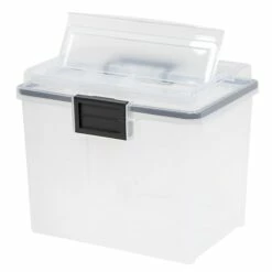 IRIS WeatherPro Portable File Box, Letter Size, Clear, 4/Pack (110350) 8 IRIS WeatherPro Portable File Box, Letter Size, Clear, 4/Pack (110350) -STAPLES Sales m003164746 sc7