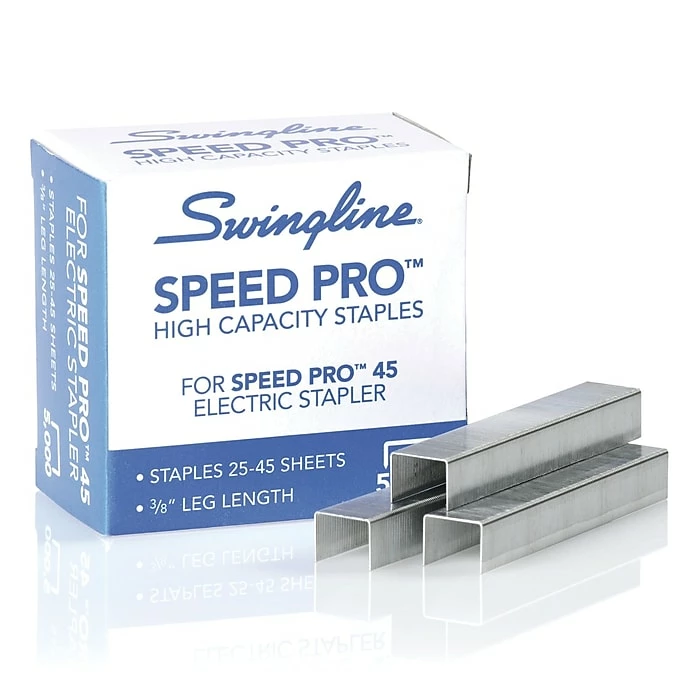 Swingline® Speed Pro™ High Capacity Staples, 3/8" Length, 210/Per Strip, 5,000/Per Box (35465) 4 Swingline® Speed Pro™ High Capacity Staples, 3/8" Length, 210/Per Strip, 5,000/Per Box (35465) - Image 2