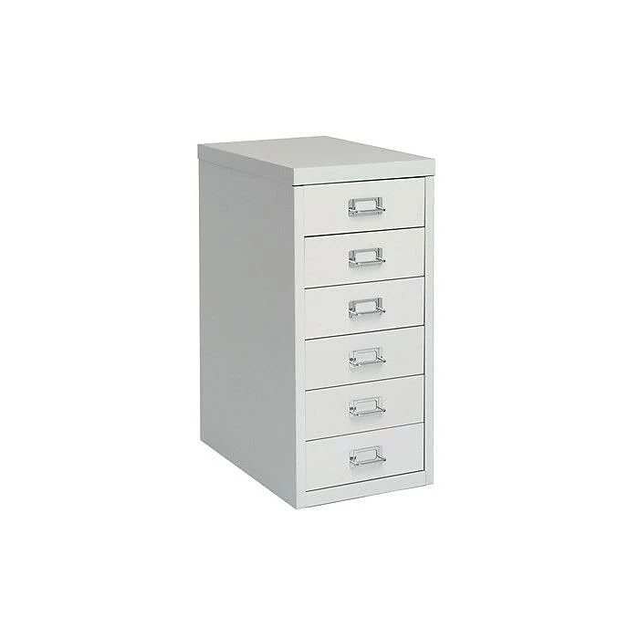 Bisley® 6 Drawer Steel Desktop Multidrawer Cabinet, White 4 Bisley® 6 Drawer Steel Desktop Multidrawer Cabinet, White - Image 2