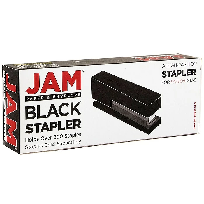 JAM Paper Modern Desk Stapler, Black (337BL) 6 JAM Paper Modern Desk Stapler, Black (337BL) - Image 4