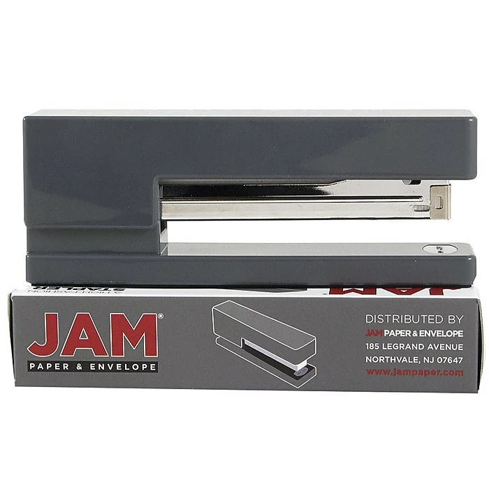 JAM Paper® Modern Desk Stapler, Grey, Sold Individually (337GY) 5 JAM Paper® Modern Desk Stapler, Grey, Sold Individually (337GY) - Image 3