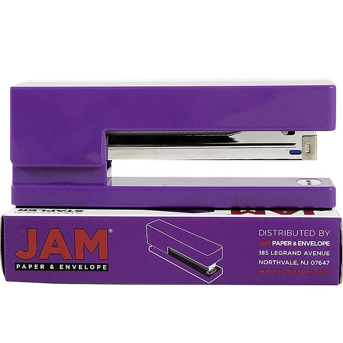 JAM Paper Modern Desk Stapler, Purple (337PU) 5 JAM Paper Modern Desk Stapler, Purple (337PU) - Image 3