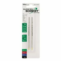Schmidt 700 A3 Ballpoint Refill, Medium, Black, 2 Pack (SC58152)