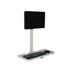 Versa Tables Wall Mount Computer Station Basic Wall Mount Beige Steel