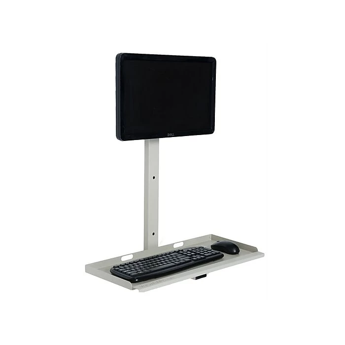 Versa Tables Wall Mount Computer Station Basic Wall Mount Beige Steel 3 Versa Tables Wall Mount Computer Station Basic Wall Mount Beige Steel