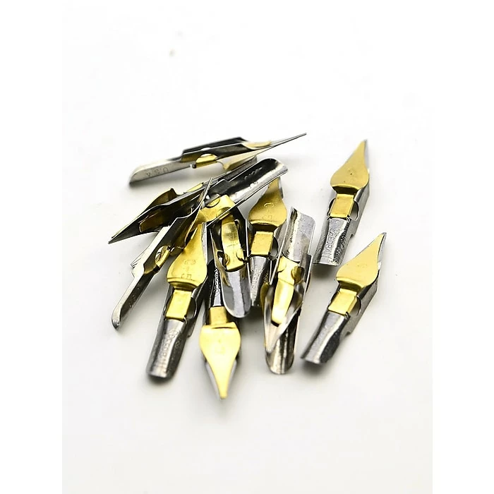 Speedball Flat Pen Nibs C-5 Box Of 12 (3025) 3 Speedball Flat Pen Nibs C-5 Box Of 12 (3025)