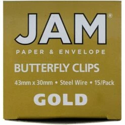 JAM PAPER Butterfly Clips, Gold, 15/Pack (22116346) 8 JAM PAPER Butterfly Clips, Gold, 15/Pack (22116346) -STAPLES Sales m006045908 sc7
