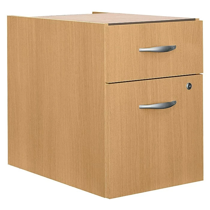 Bush Business Furniture Westfield 2 Drawer 3/4 Pedestal, Light Oak, Assembled (WC60390SU) 3 Bush Business Furniture Westfield 2 Drawer 3/4 Pedestal, Light Oak, Assembled (WC60390SU)