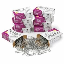 Charles Leonard #1 Gem Paper Clips, 100/Box