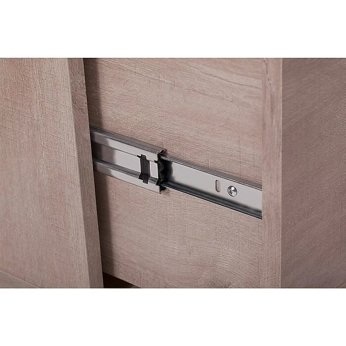 Bush Furniture Key West 2 Drawer Mobile Pedestal, Washed Gray (KWF116WG-03) 9 Bush Furniture Key West 2 Drawer Mobile Pedestal, Washed Gray (KWF116WG-03) - Image 7