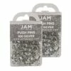 JAM Paper Push Pins, Silver, 2 Packs Of 100 (222419054A) -STAPLES Sales m007145870 sc7