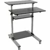 Tripp Lite Rolling Standing Desk/Workstation On Wheels, Height Adjustable, Mobile 1 Tripp Lite Rolling Standing Desk/Workstation On Wheels, Height Adjustable, Mobile -STAPLES Sales m007166221 sc7