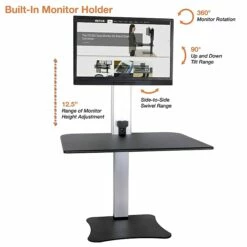 Victor Technology 28" W High Rise™ Electric Single Monitor Standing Desk, Laminate Wood (DC400) 10 Victor Technology 28" W High Rise™ Electric Single Monitor Standing Desk, Laminate Wood (DC400) -STAPLES Sales m007201957 sc7