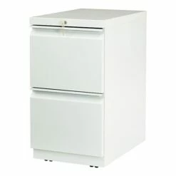 Hon® Brigade® 2-Drawer Mobile Pedestal Lateral File Cabinet, Light Gry, Lttr (33823RQ)