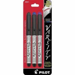Pilot Varsity Fountain Pens, Medium Point, Assorted Ink, 3/Pack (90022) 5 Pilot Varsity Fountain Pens, Medium Point, Assorted Ink, 3/Pack (90022) -STAPLES Sales s0352784 sc7