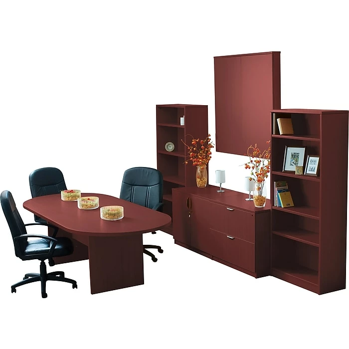 Global Offices To Go 2-Drawer Lateral File Cabinet, Letter/Legal, American Mahogany, 36"W (TDSL3622LFAML) 4 Global Offices To Go 2-Drawer Lateral File Cabinet, Letter/Legal, American Mahogany, 36"W (TDSL3622LFAML) - Image 2