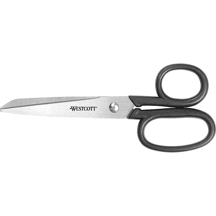 Westcott® All Purpose Kleencut® 6" Stainless Steel Scissors, Pointed Tip, Black (19016) 3 Westcott® All Purpose Kleencut® 6" Stainless Steel Scissors, Pointed Tip, Black (19016)