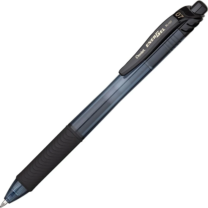 Pentel® EnerGel-X™ RollerGel Retractable Gel-Ink Pens, Medium Point, Black Ink, 5/Pack (BL107BPS5A) 4 Pentel® EnerGel-X™ RollerGel Retractable Gel-Ink Pens, Medium Point, Black Ink, 5/Pack (BL107BPS5A) - Image 2