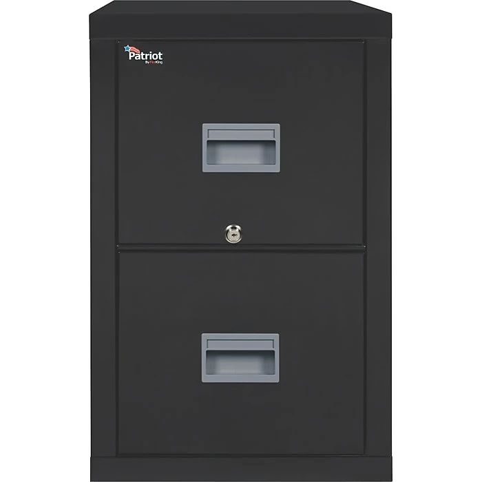 FireKing® 2-Drawer Vertical File Cabinet, Letter, Black, 32"D (2P1831CBLI) 3 FireKing® 2-Drawer Vertical File Cabinet, Letter, Black, 32"D (2P1831CBLI)