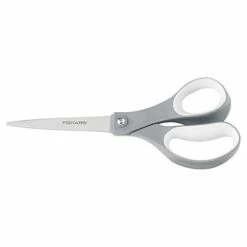 Fiskars 8" Stainless Steel Standard Scissors, Pointed Tip, Grey (01-004761J)