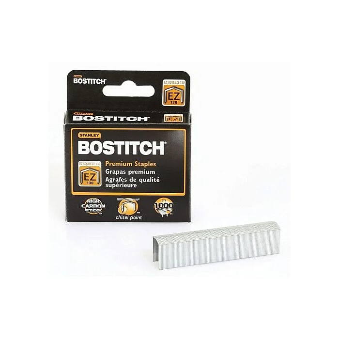 Bostitch EZ Squeeze™ 130 Premium Heavy-Duty Staples, 1,000/Bx 3 Bostitch EZ Squeeze™ 130 Premium Heavy-Duty Staples, 1,000/Bx