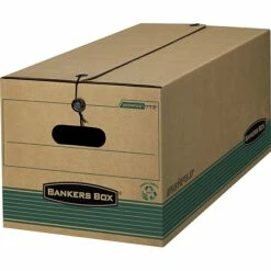Bankers Box® STOR/FILE™ Medium-Duty Strength Storage Boxes, Letter, Kraft/Green, 12/Carton (00773) 5 Bankers Box® STOR/FILE™ Medium-Duty Strength Storage Boxes, Letter, Kraft/Green, 12/Carton (00773) -STAPLES Sales s0512265 sc7