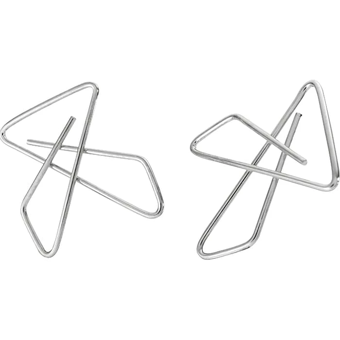 OIC Ideal Butterfly Clamps, Small, #2, Silver, 50/Bx 3 OIC Ideal Butterfly Clamps, Small, #2, Silver, 50/Bx