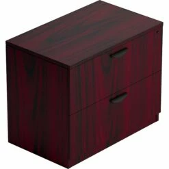 Global Offices To Go 2-Drawer Lateral File Cabinet, Letter/Legal, American Mahogany, 36"W (TDSL3622LFAML)