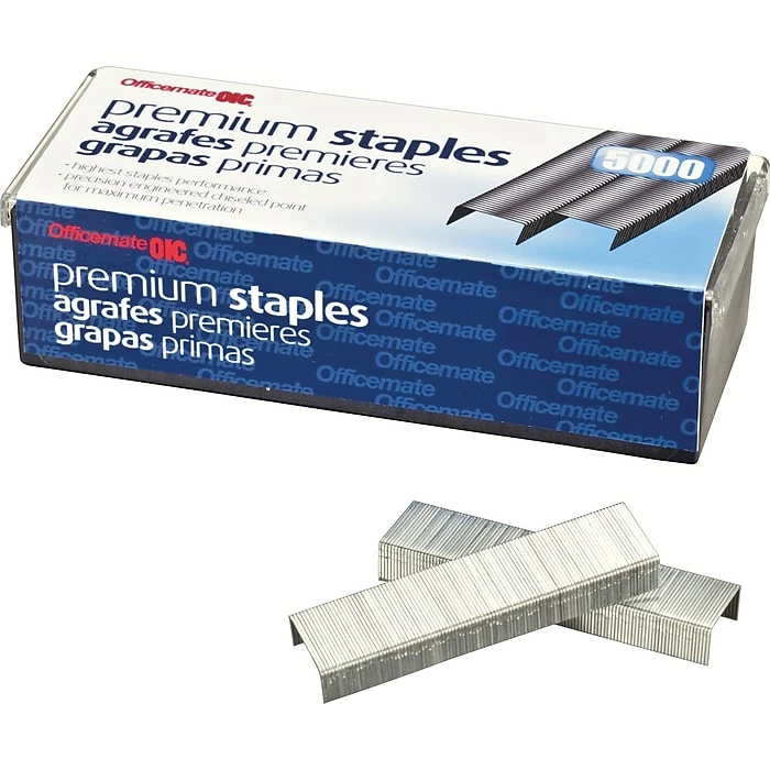 OIC® Premium Standard Staples, 1/4", 5,000/Box 4 OIC® Premium Standard Staples, 1/4", 5,000/Box - Image 2
