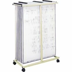 Safco Mobile Vertical File Stand, Mobile/Pedestal, Tropic Sand (5059)