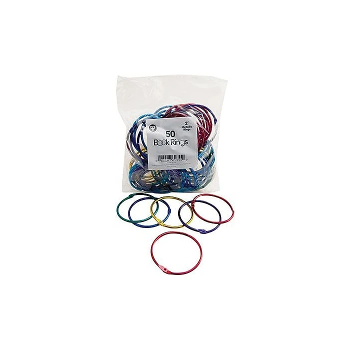 Hygloss® Book Ring Pack, 2" 4 Hygloss® Book Ring Pack, 2" - Image 2