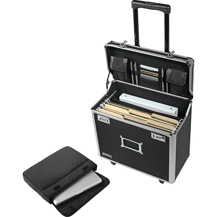 Vaultz Idea Stream Locking Mobile Business Case, Legal, Black (VZ00194) 4 Vaultz Idea Stream Locking Mobile Business Case, Legal, Black (VZ00194) - Image 2