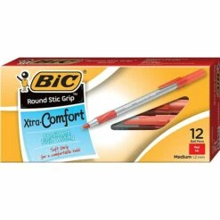 BIC Round Stic Xtra Comfort Ballpoint Pens, Medium Point, Red Ink, 432/Carton (GSMG11REDCT) 9 BIC Round Stic Xtra Comfort Ballpoint Pens, Medium Point, Red Ink, 432/Carton (GSMG11REDCT) -STAPLES Sales s0787137 sc7