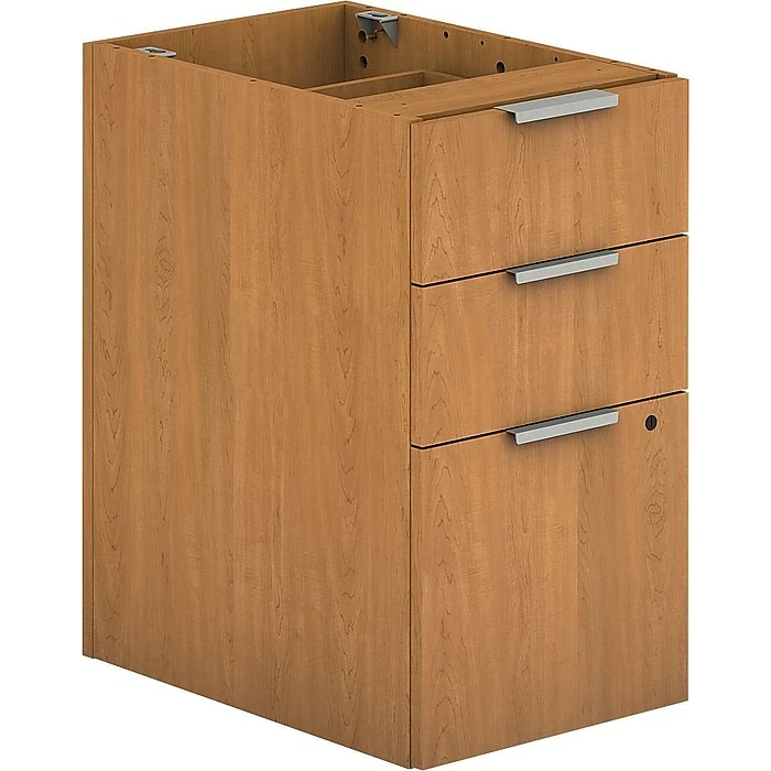 HON® Voi® Laminate Box/File Support Pedestal, 3-Drawer, Harvest (HONVSP20XC) 4 HON® Voi® Laminate Box/File Support Pedestal, 3-Drawer, Harvest (HONVSP20XC) - Image 2